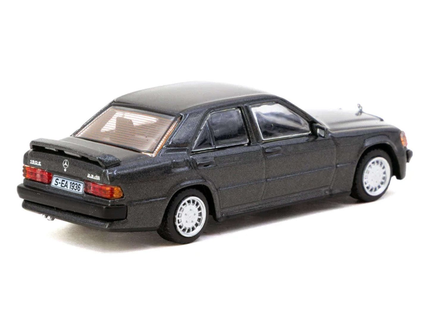 Mercedes-Benz 190 E 2.3-16 Blue-Black Metallic "Global64" Series 1/64 Diecast Model Car by Tarmac Works Miniature Motors Default Title Default Title-