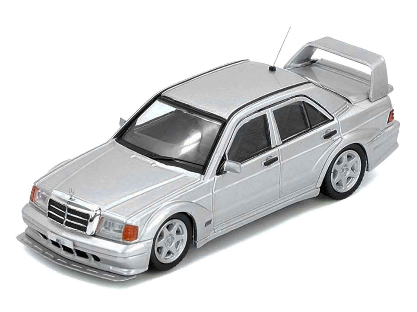 Mercedes-Benz 190E 2.5-16 Evolution II Silver Metallic 1/64 Diecast Model Car by Inno Models Miniature Motors Default Title Default Title-