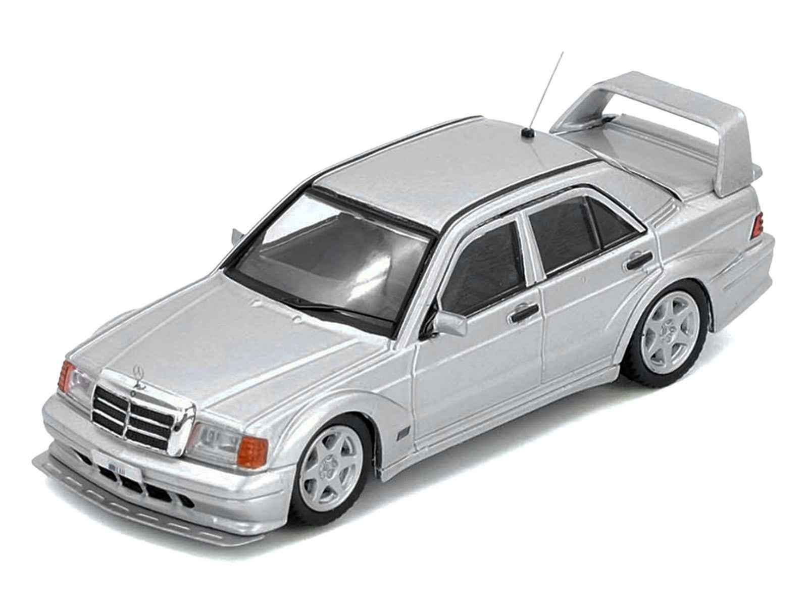 Mercedes-Benz 190E 2.5-16 Evolution II Silver Metallic 1/64 Diecast Model Car by Inno Models Miniature Motors Default Title Default Title-