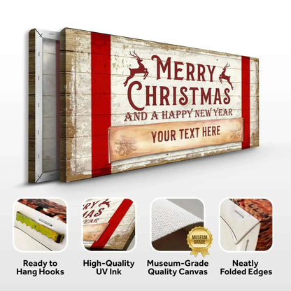 Merry Christmas And A Happy New Year Sign Cartsfy Inc.