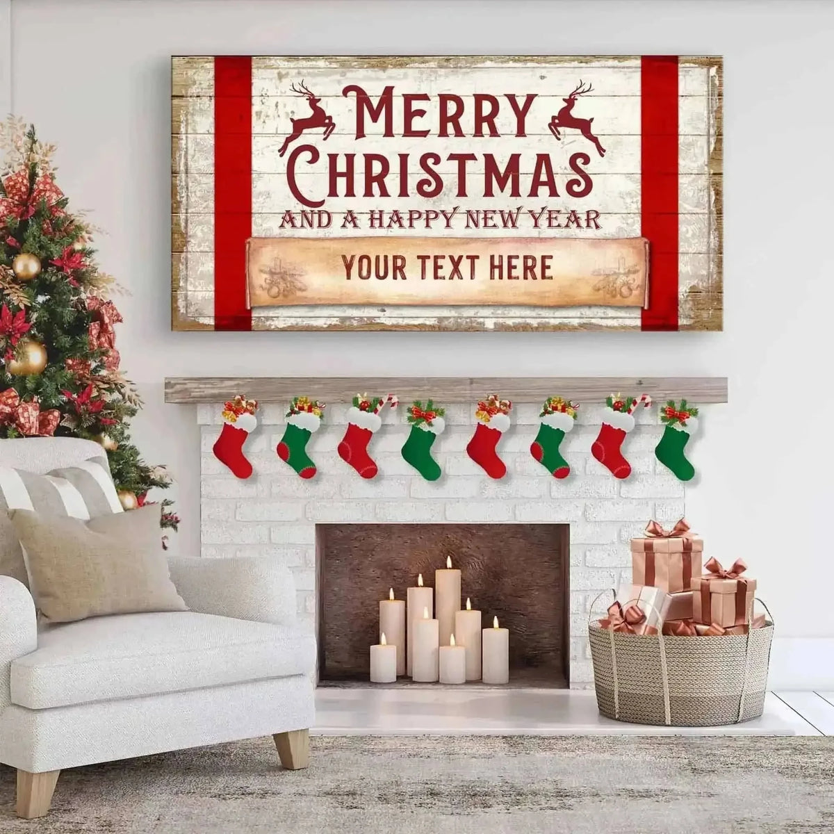 Merry Christmas And A Happy New Year Sign Cartsfy Inc.