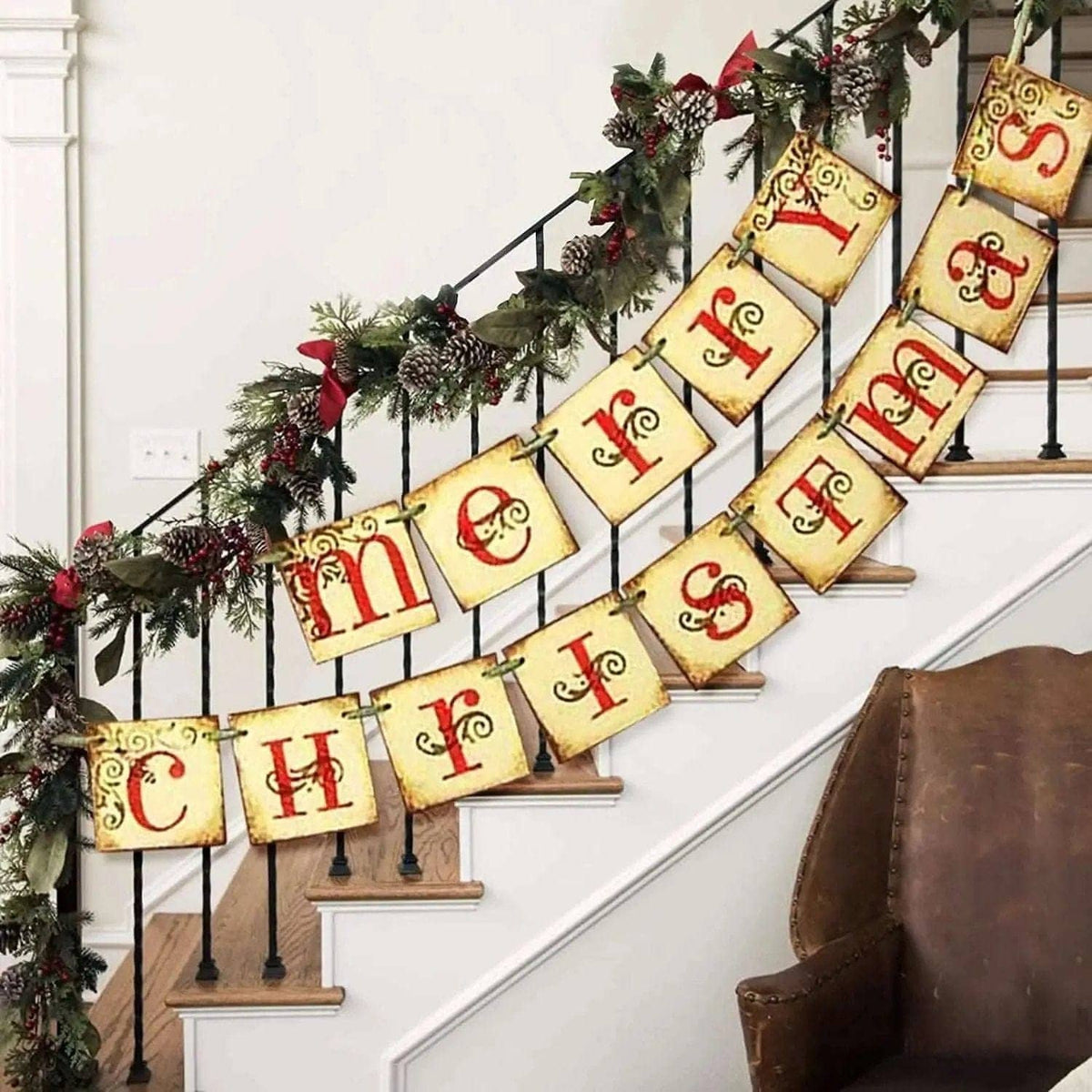 Merry Christmas Banner Home Decor DailySale Default Title Default Title-