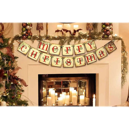 Merry Christmas Banner Home Decor Cartsfy Inc.