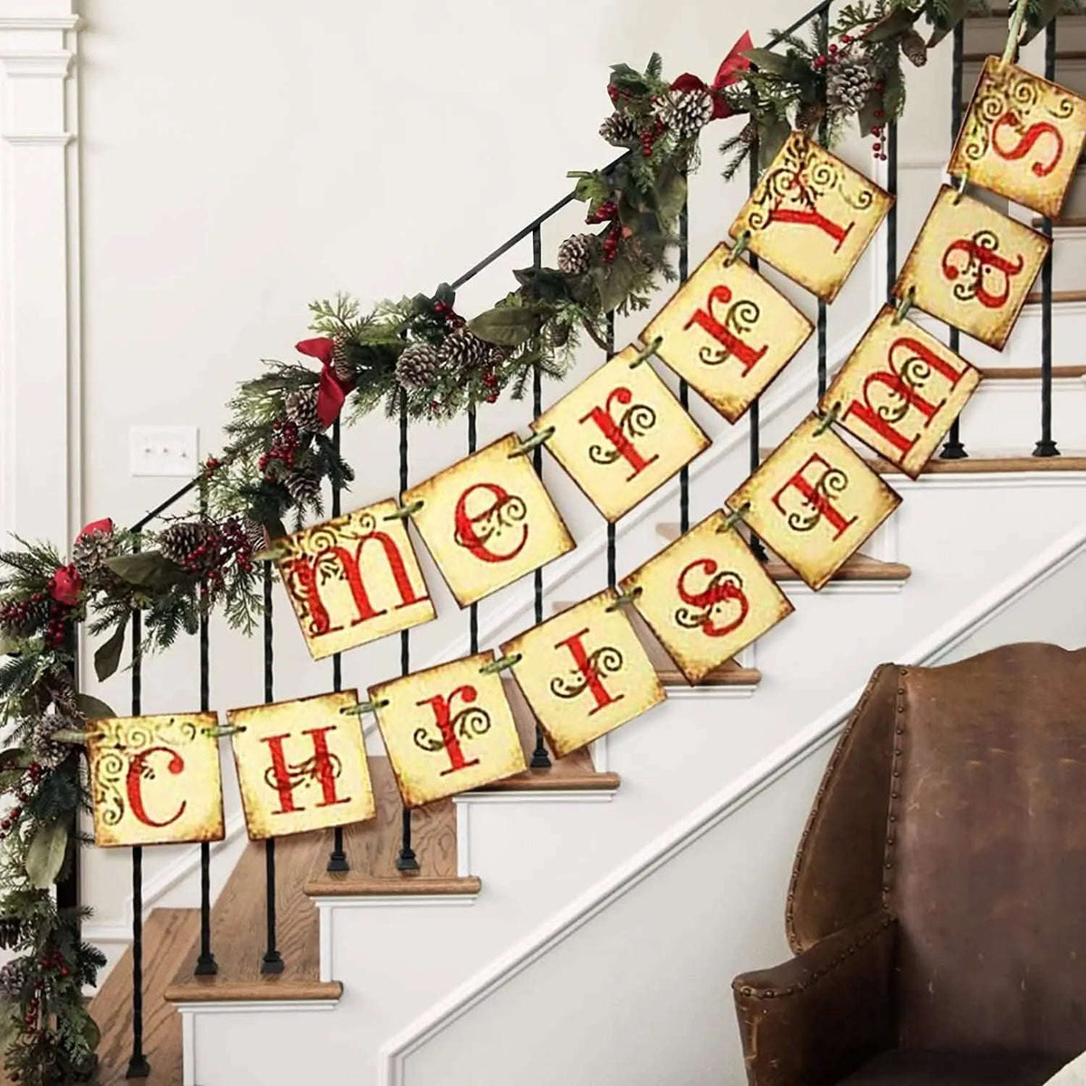 Merry Christmas Banner Home Decor Cartsfy Inc.
