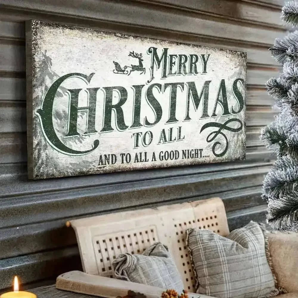 Merry Christmas To All And Goodnight Sign II Cartsfy Inc.