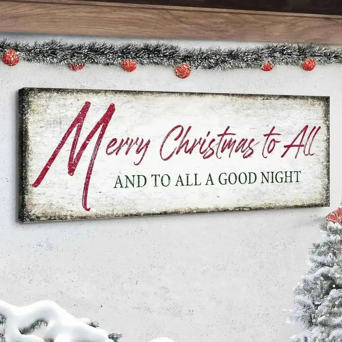 Merry Christmas To All And Goodnight Sign III Cartsfy Inc.
