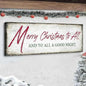 Merry Christmas To All And Goodnight Sign III Cartsfy Inc.