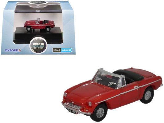 MG MGB Roadster RHD (Right Hand Drive) Tartan Red 1/148 (N) Scale Diecast Model Car by Oxford Diecast Cartsfy Inc.