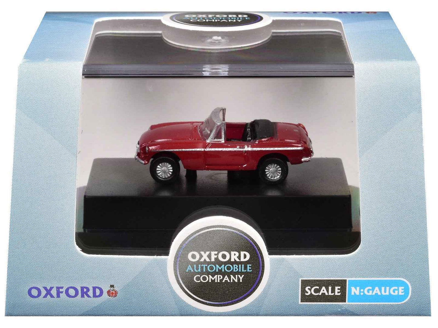 MG MGB Roadster RHD (Right Hand Drive) Tartan Red 1/148 (N) Scale Diecast Model Car by Oxford Diecast Cartsfy Inc.
