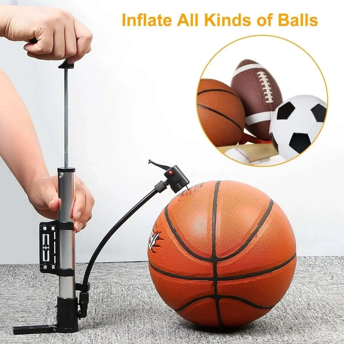 Mini Bike Pump Portable Bicycle Tire Inflator DailySale Default Title Default Title-