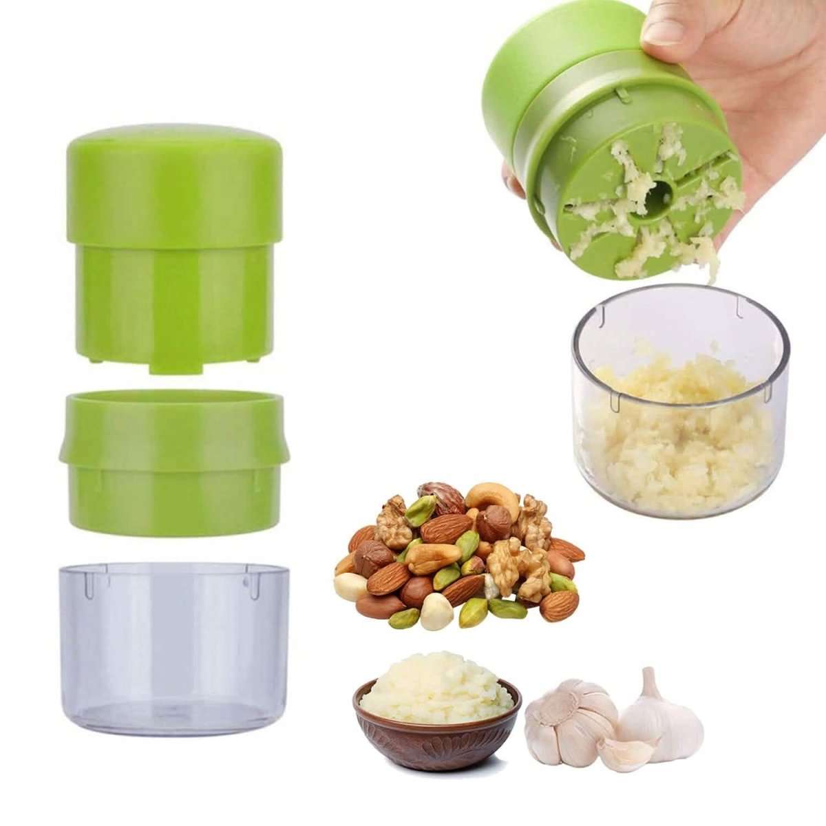 Mini Manual Food Chopper Dicer, Presser Mincer Kitchen Tool Cartsfy Inc.