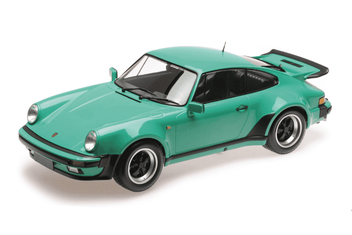 Minichamps 1977 Porsche 911 Turbo 930 Coupe Mint Green 1:12 STM Diecast Default Title Default Title-