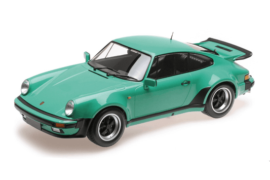 Minichamps 1977 Porsche 911 Turbo 930 Coupe Mint Green 1:12 Cartsfy Inc.