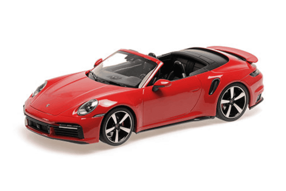 Minichamps 2020 Porsche 911 992 Turbo S Cabriolet Guards Red 1:18 STM Diecast Default Title Default Title-