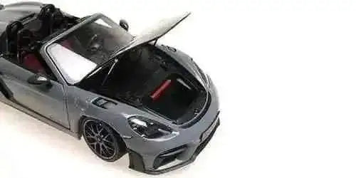 Minichamps 2024 Porsche 718 Cayman Spyder RS w/ Weissach Package Arctic Grey 1:18 Cartsfy Inc.