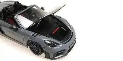 Minichamps 2024 Porsche 718 Cayman Spyder RS w/ Weissach Package Arctic Grey 1:18 Cartsfy Inc.