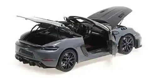 Minichamps 2024 Porsche 718 Cayman Spyder RS w/ Weissach Package Arctic Grey 1:18 Cartsfy Inc.