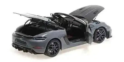 Minichamps 2024 Porsche 718 Cayman Spyder RS w/ Weissach Package Arctic Grey 1:18 Cartsfy Inc.