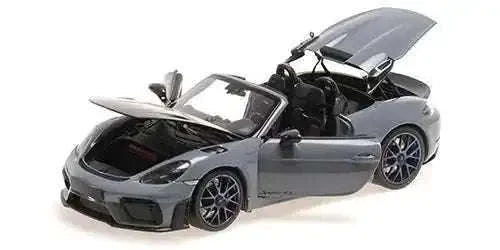 Minichamps 2024 Porsche 718 Cayman Spyder RS w/ Weissach Package Arctic Grey 1:18 Cartsfy Inc.