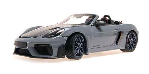Minichamps 2024 Porsche 718 Cayman Spyder RS w/ Weissach Package Arctic Grey 1:18 Cartsfy Inc.
