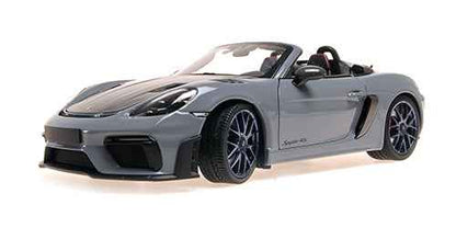 Minichamps 2024 Porsche 718 Cayman Spyder RS w/ Weissach Package Arctic Grey 1:18 Cartsfy Inc.