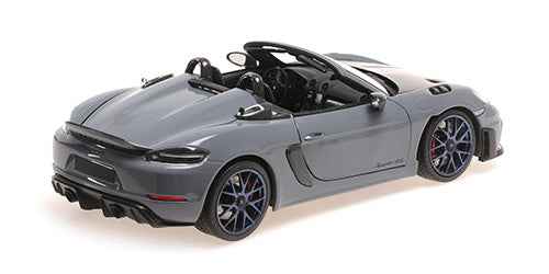Minichamps 2024 Porsche 718 Cayman Spyder RS w/ Weissach Package Arctic Grey 1:18 Cartsfy Inc.