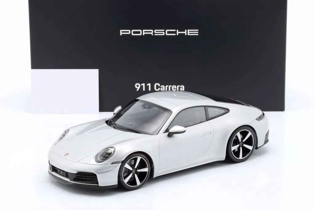 Minichamps 2025 Porsche 911 992.2 Carrera Coupe GT Silver Metallic 1:18 DEALER EDITION Cartsfy Inc.