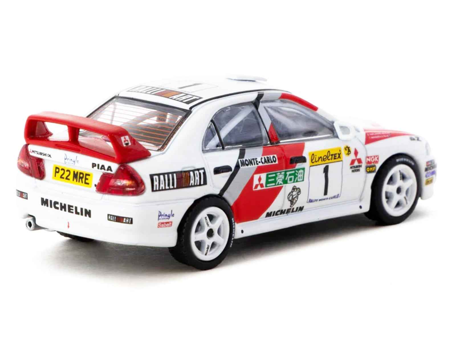 Mitsubishi Lancer Evolution IV #1 Tommi Makinen - Seppo Harjanne 3rd Place "Monte Carlo Rally" (1997) "Global64" Series 1/64 Diecast Model by Tarmac Works Cartsfy Inc.
