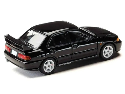 Mitsubishi Lancer RS Evolution III RHD (Right Hand Drive) Black "Initial D" (1995-2013) Manga "Diorama Set Series" 1/64 Diecast Model car by Hobby Japan Miniature Motors Default Title Default Title-
