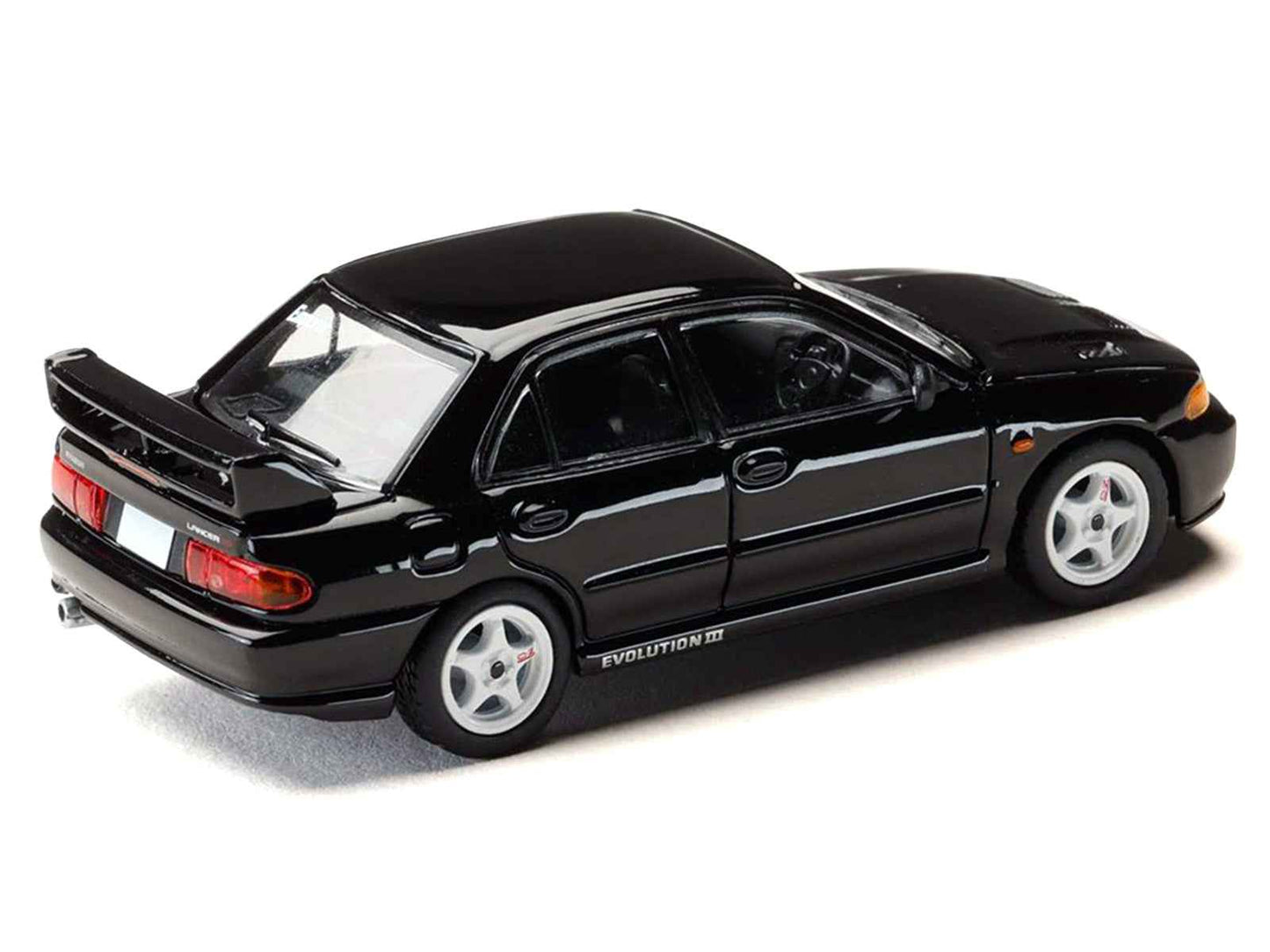 Mitsubishi Lancer RS Evolution III RHD (Right Hand Drive) Black "Initial D" (1995-2013) Manga "Diorama Set Series" 1/64 Diecast Model car by Hobby Japan Cartsfy Inc.