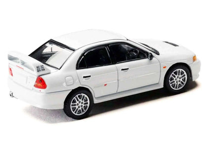 Mitsubishi Lancer RS Evolution IV RHD (Right Hand Drive) "MonStar" White "Initial D" (1995-2013) Manga "Diorama Set Series" 1/64 Diecast Model car by Hobby Japan Cartsfy Inc.