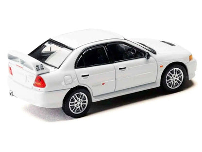 Mitsubishi Lancer RS Evolution IV RHD (Right Hand Drive) "MonStar" White "Initial D" (1995-2013) Manga "Diorama Set Series" 1/64 Diecast Model car by Hobby Japan Miniature Motors Default Title Default Title-
