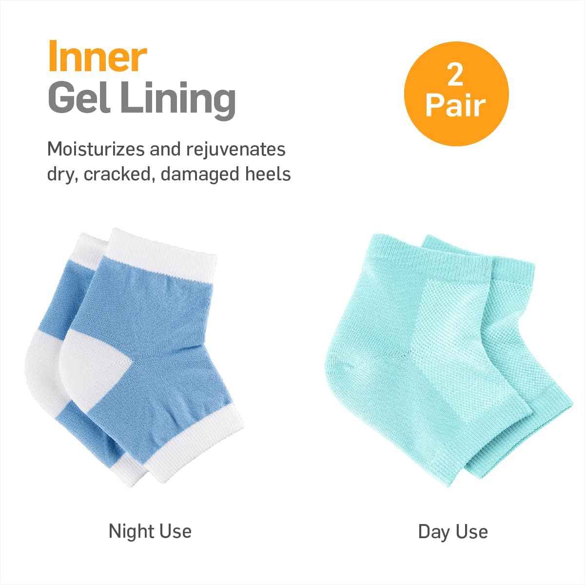 Moisturizing Heel Sleeves Day/Night Combo Pack Cartsfy Inc.