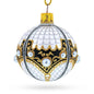 Mother Of Pearl on Gold Filigree Glass Ball Christmas Ornament 2.4 Inches Cartsfy Inc.