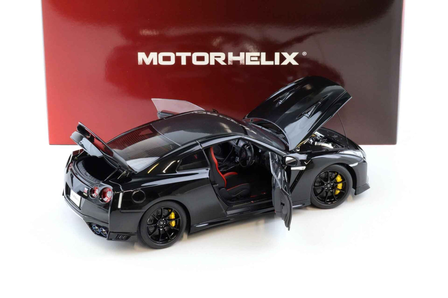 Motorhelix 2022 Nissan Skyline GT-R R35 Nismo Track Edition T-Spec Meteor Flake Black Pearl 1:18 Cartsfy Inc.