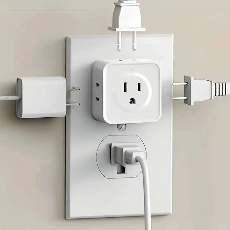 Multi-Function Socket Adapter – Five-Way Wall Extension DailySale Default Title Default Title-