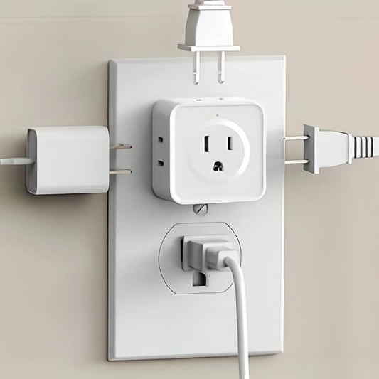 Multi-Function Socket Adapter – Five-Way Wall Extension Cartsfy Inc.
