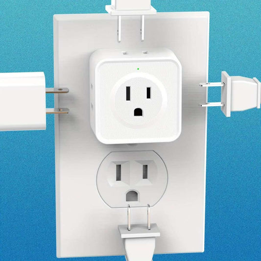 Multi-Function Socket Adapter – Five-Way Wall Extension Cartsfy Inc.
