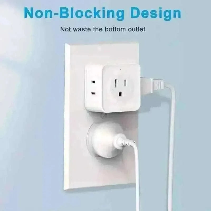 Multi-Function Socket Adapter – Five-Way Wall Extension DailySale Default Title Default Title-