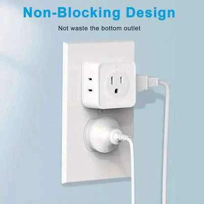 Multi - Function Socket Adapter – Five - Way Wall Extension - Cartsfy Inc.