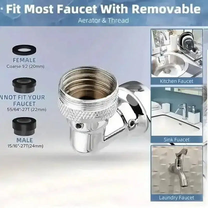 Multi Functional Large Angle Rotating Bathroom Sink DailySale Default Title Default Title-