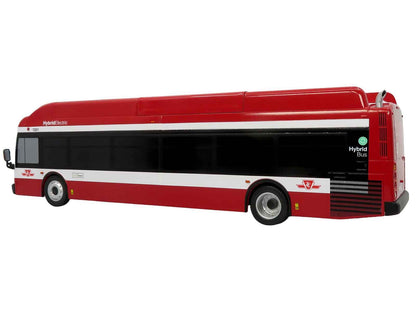 New Flyer Xcelsior Transit Bus Bank "TTC - Toronto Transit Commission" Red and White "The Bus & Motorcoach Collection" Limited Edition to 504 Pieces Worldwide 1/43 Model by Iconic Replicas Cartsfy Inc.