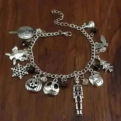 Nightmare Before Christmas Jack Skellington Sally Gothic Bracelet DailySale Style 1 Style 2 Style 1-Style 2-