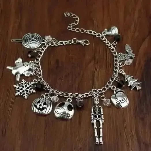Nightmare Before Christmas Jack Skellington Sally Gothic Bracelet DailySale Style 1 Style 2 Style 1-Style 2-