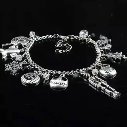 Nightmare Before Christmas Jack Skellington Sally Gothic Bracelet DailySale Style 1 Style 2 Style 1-Style 2-