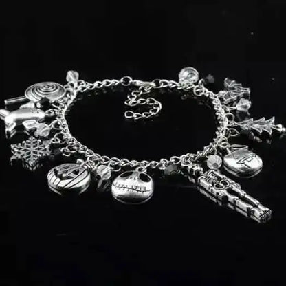 Nightmare Before Christmas Jack Skellington Sally Gothic Bracelet DailySale Style 1 Style 2 Style 1-Style 2-