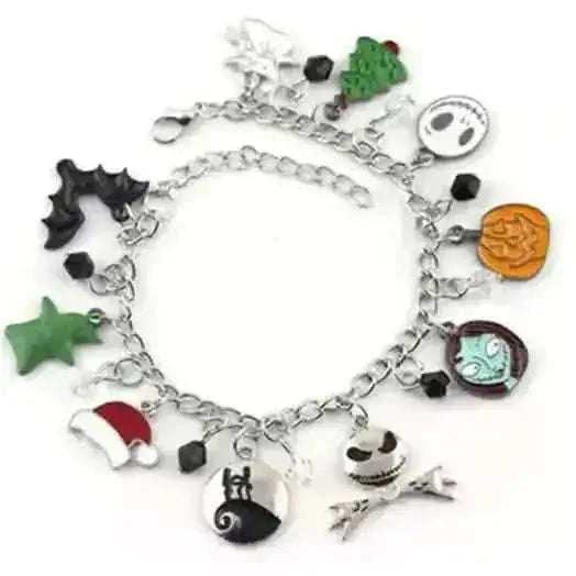 Nightmare Before Christmas Jack Skellington Sally Gothic Bracelet Cartsfy Inc.