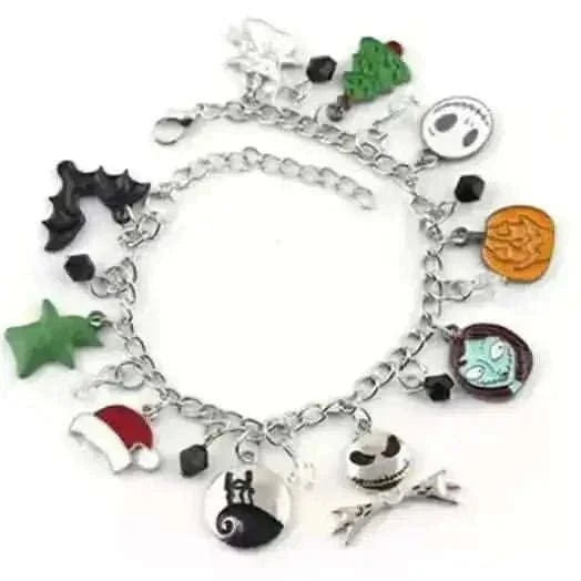 Nightmare Before Christmas Jack Skellington Sally Gothic Bracelet Cartsfy Inc.
