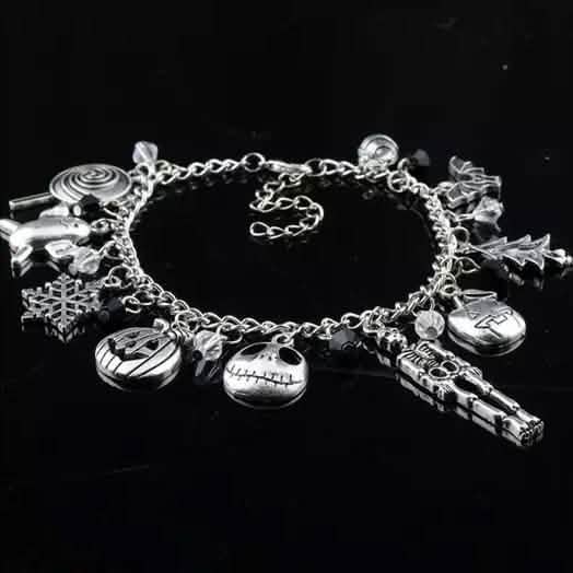 Nightmare Before Christmas Jack Skellington Sally Gothic Bracelet - Cartsfy Inc.