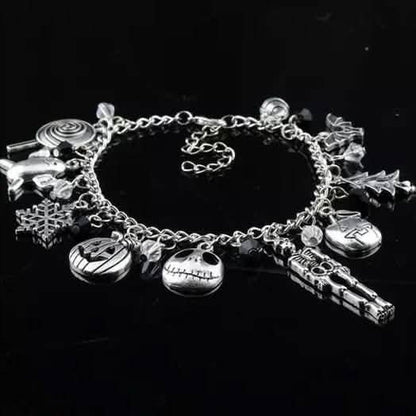 Nightmare Before Christmas Jack Skellington Sally Gothic Bracelet - Cartsfy Inc.